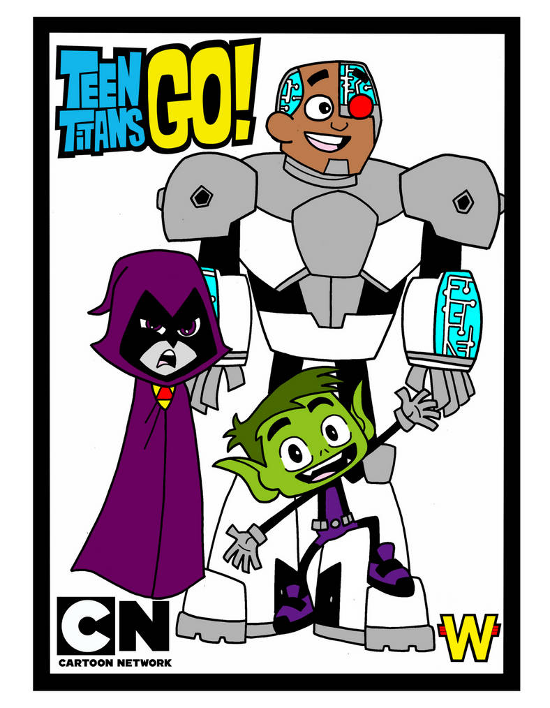 Desenho Animado Teen Titans Go Ravena E Cyborg Figura Pop