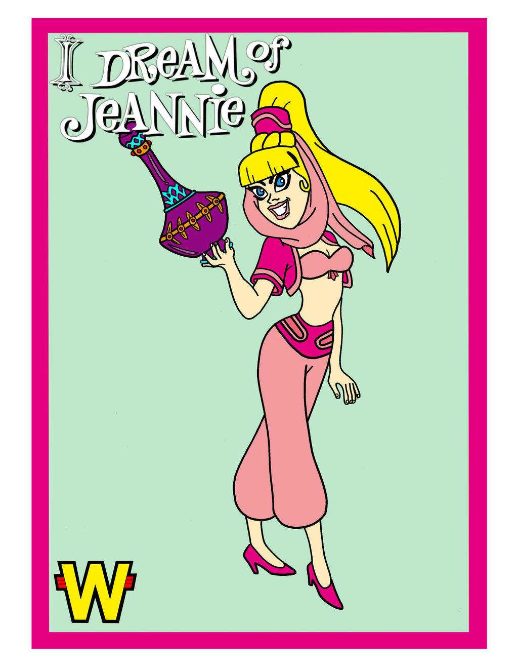 Cartoon Style Jeannie From I Dream Of Jeannie by donandron on DeviantArt