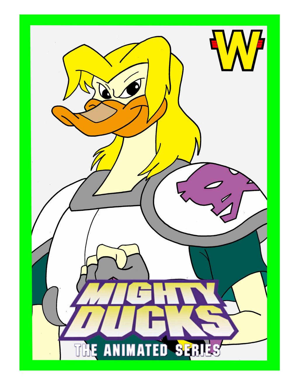 1996 Disney the Mighty Ducks Cartoon Spy Squad Nosedive Good 