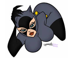 Animated CATWOMAN 3 COLOURED
