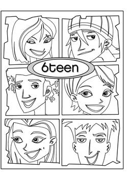 COLOURING PAGES on 6teen-art - DeviantArt