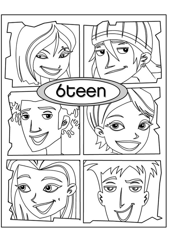 6TEEN Colouring Page by daanton on DeviantArt