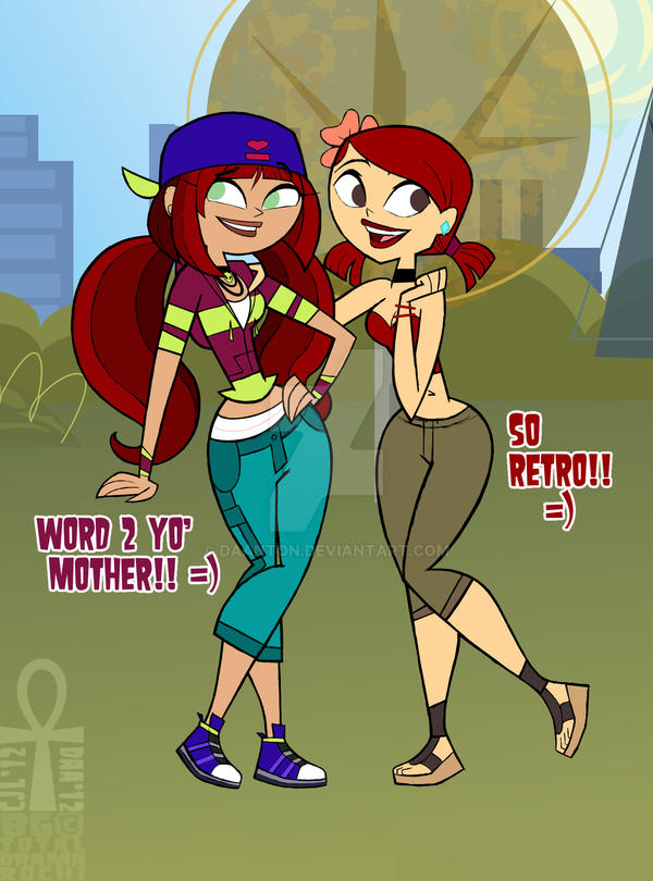 retro girls doodle IN COLOUR by daanton on DeviantArt