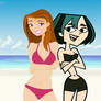 Jen and Gwen at the Beach--FRONTAL VIEWS!