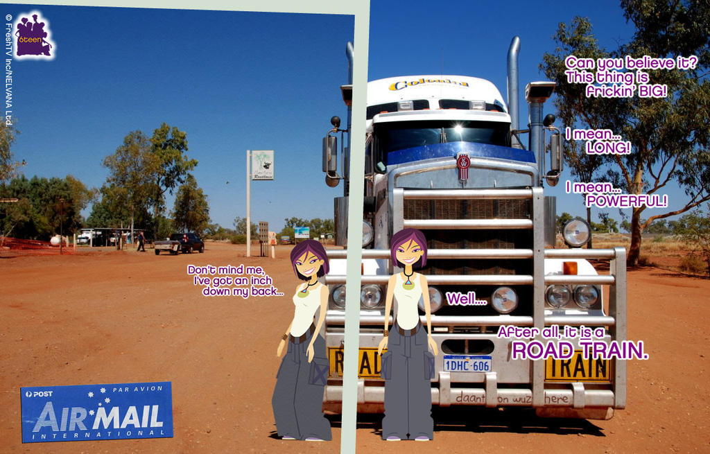 Up Close (and Personal) Meeting of a Road Train! by daanton on DeviantArt