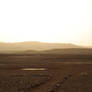 Setting sun in the Egyptian desert