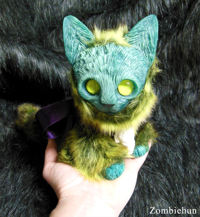 Green Zombie Kitten by ZombieHun on DeviantArt