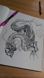 Dragon pen art 01