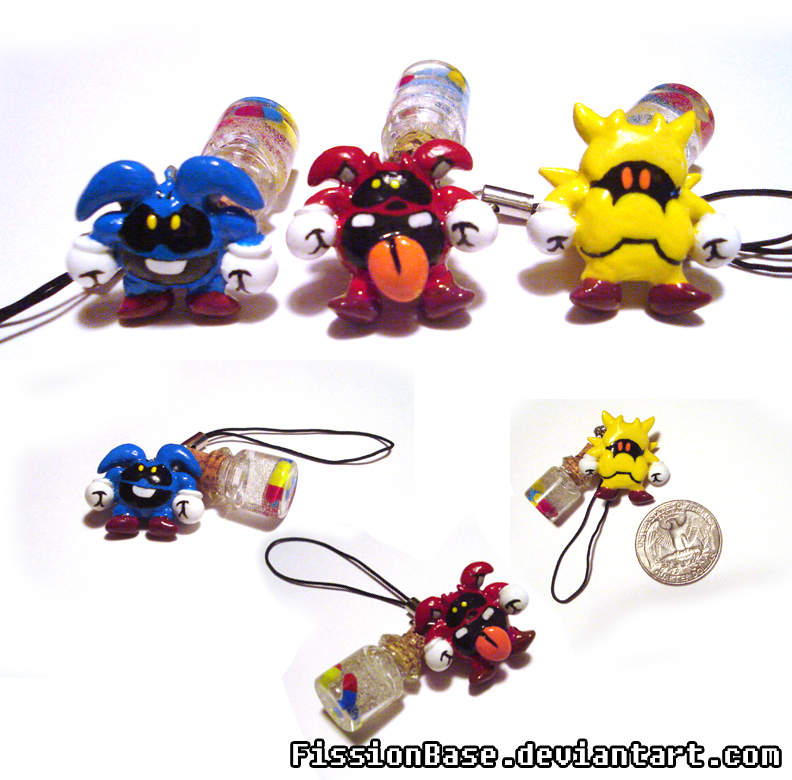 Dr. Mario Virus Charms