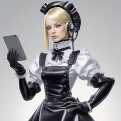 Android Maid With Control Collar