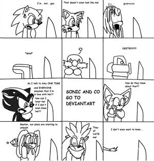 Sonic and Co go to DeviantART