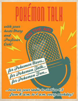 Pokemon Talk Vintage Poster