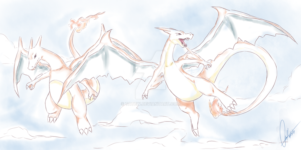 Charizard and Mega Charizard