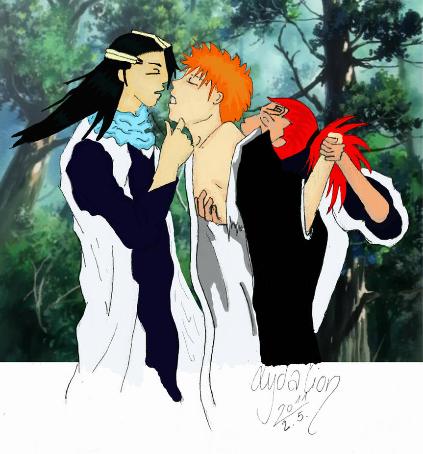 Bleach Byakuya X Ichigo X Renj by Lydalion on DeviantArt