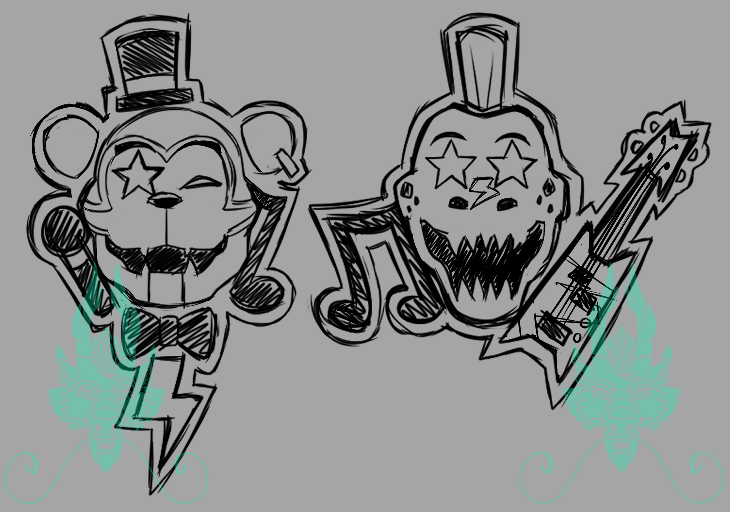 Freddy and Monty Icon Concepts by Zargo-The-Dragon on DeviantArt