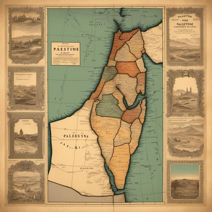 Palsteni Map Palestine Map by DominaIustitia on DeviantArt