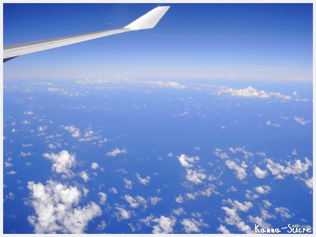 Sky from an airplane