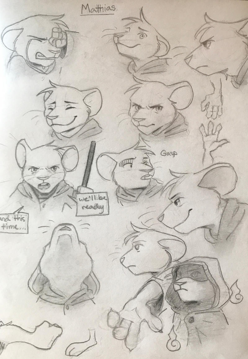 Mathias Mouse Redwall: Matthias Expression Sheet by VulproFox on DeviantArt