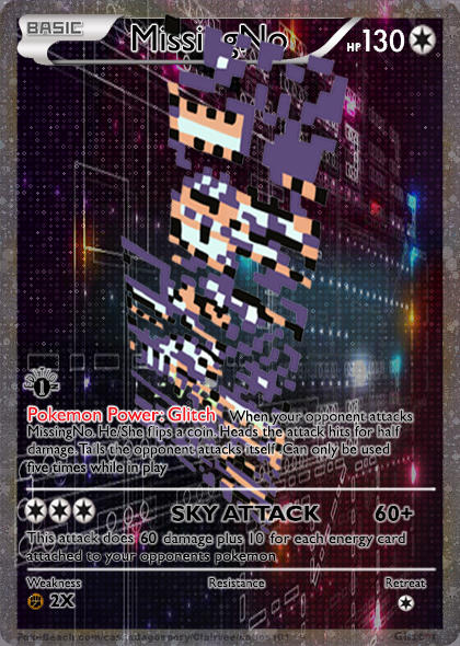 missingno pokemon card MissingNo. Pokemon card by ausowe07252 on DeviantArt