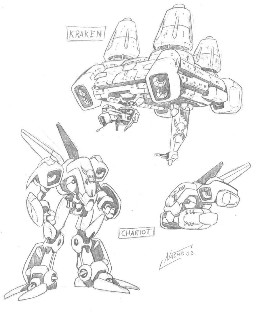 Starship old sketches