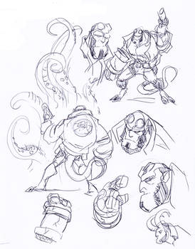 Hellboy sketches
