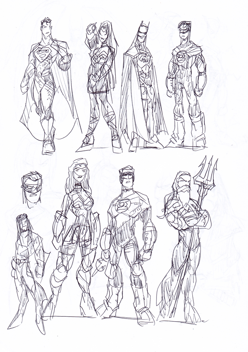 Man of Steel sketches2