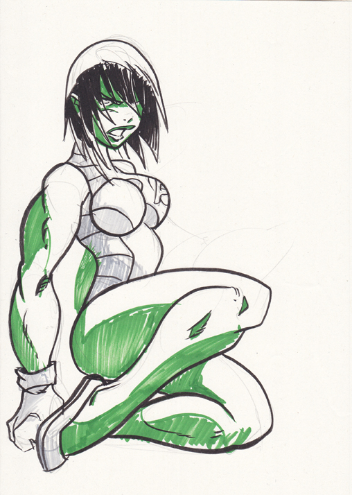 She-Hulk quick sketch