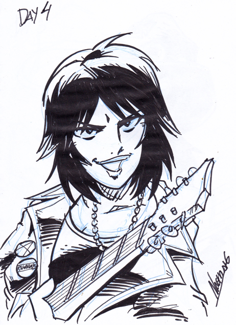 Inktober4: Joan Jett