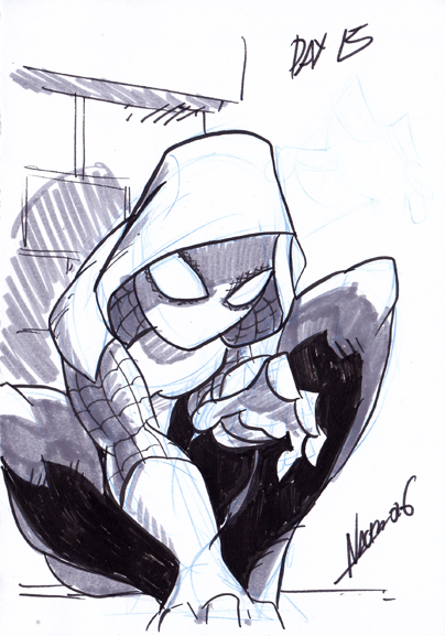 Inktober day 15: Spider Gwen