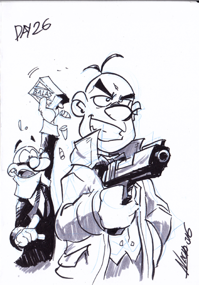 Inktober Day 26: Mortadelo y Filemon