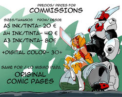 Rate prices for Commissions