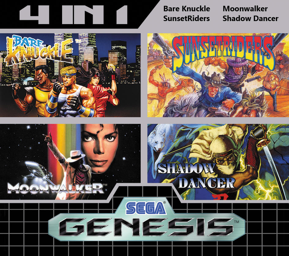 Custom Sega Genesis Label 4in1 by tiranoale on DeviantArt