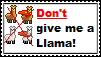 don't give llama badge stamp