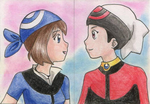 Ruby and Sapphire ACEO Cards