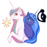 Teenager Luna and Celestia