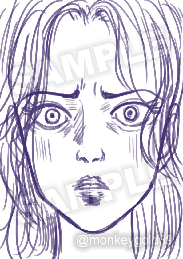 HORROR STYLE - Scared Face (Concept Sketch) by littleredmao on DeviantArt