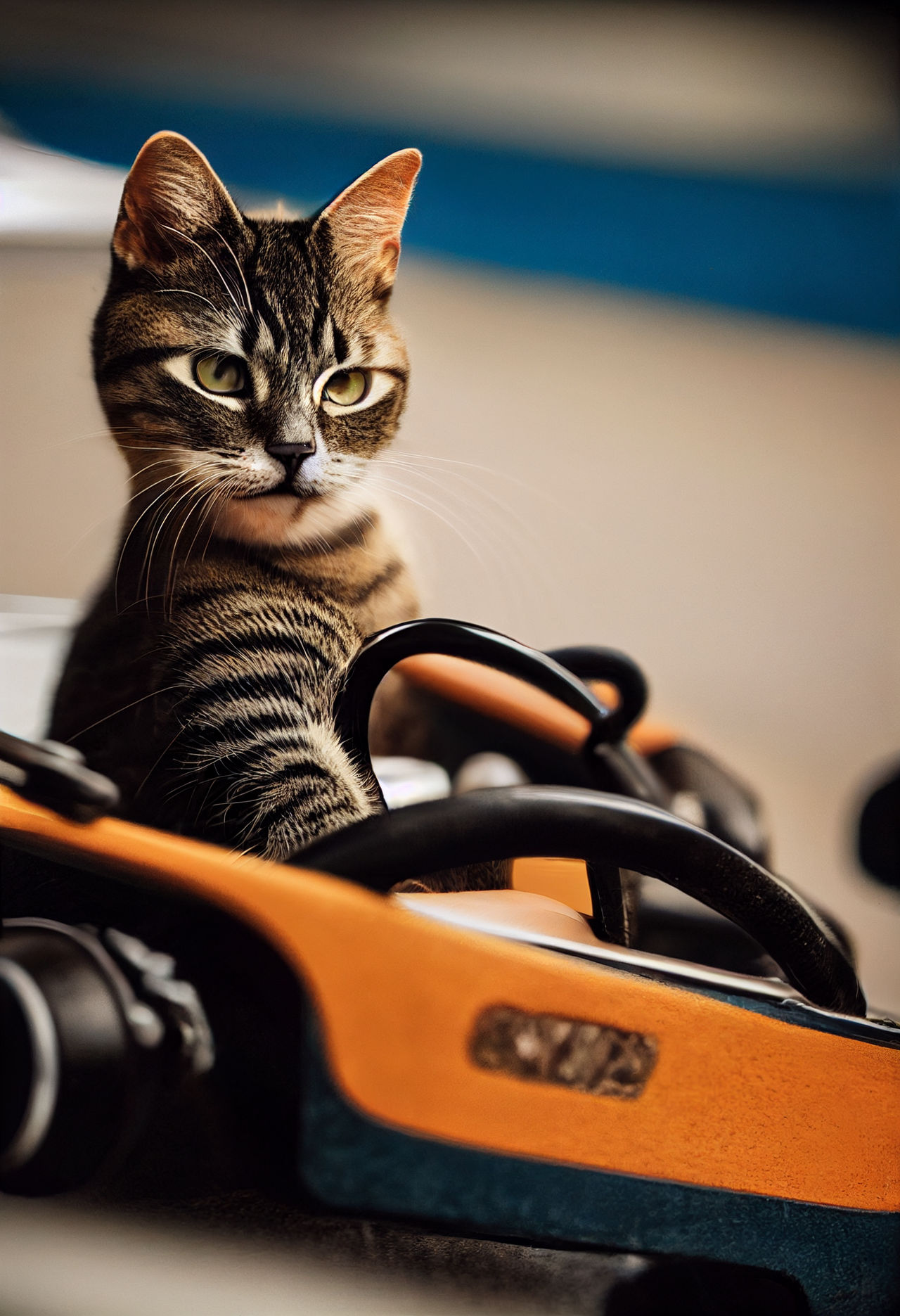 Cat driver: What's up, humans? by PicSoAI on DeviantArt