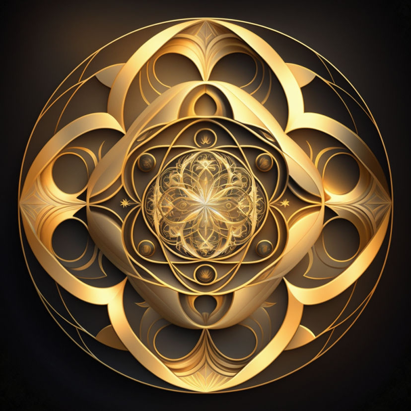 Beautiful Golden Geomatric Patterns by PicSoAI on DeviantArt
