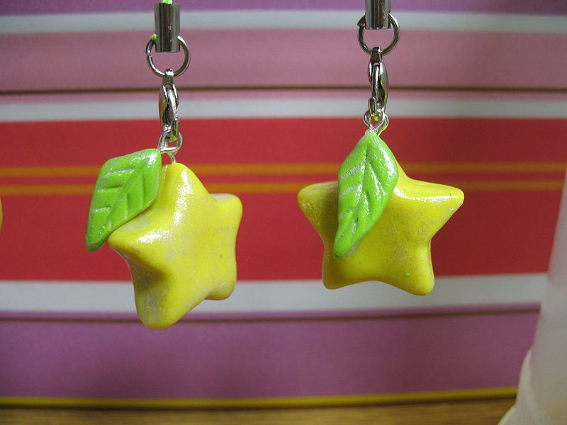 Paopu fruit cellphone charms.