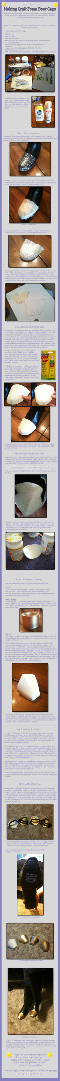 Craft Foam Boot Cap Tutorial