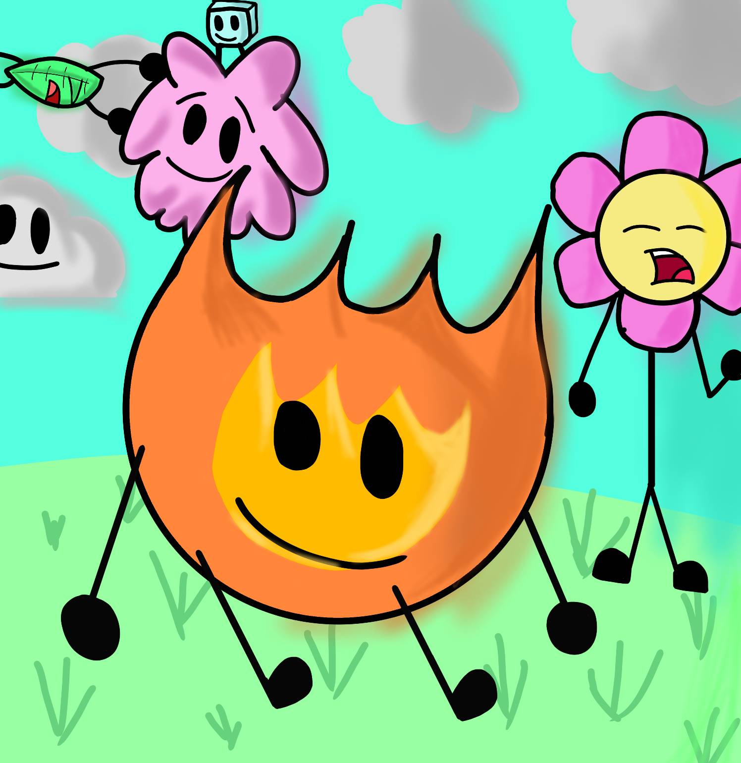 Bfdi Running Deviantart Another fanart of bfdi :D by aldendemito on DeviantArt