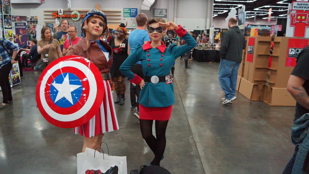 Genderbender Captain America and Bucky