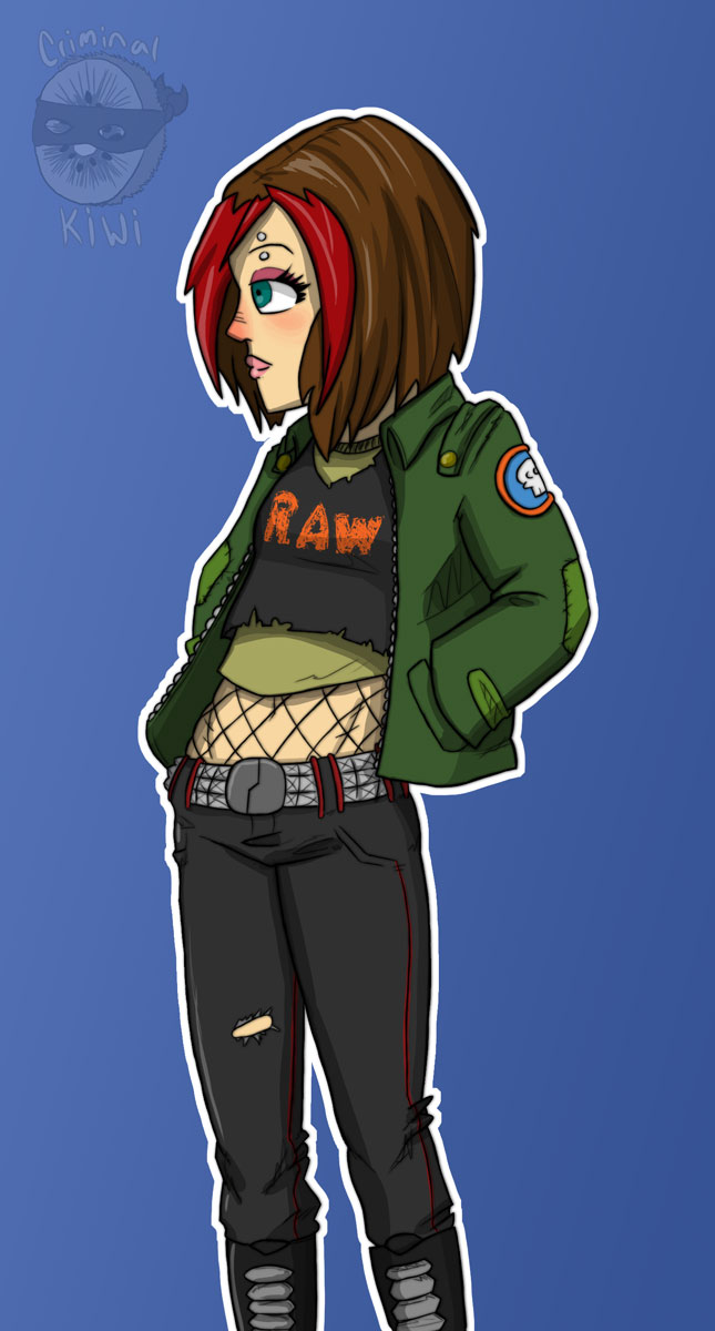 Punk Girl Sketch Finished