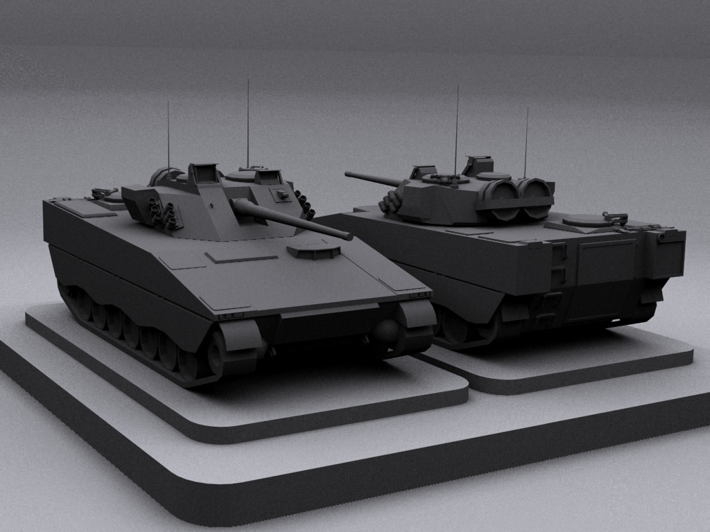 CV-9030 tank, 3D