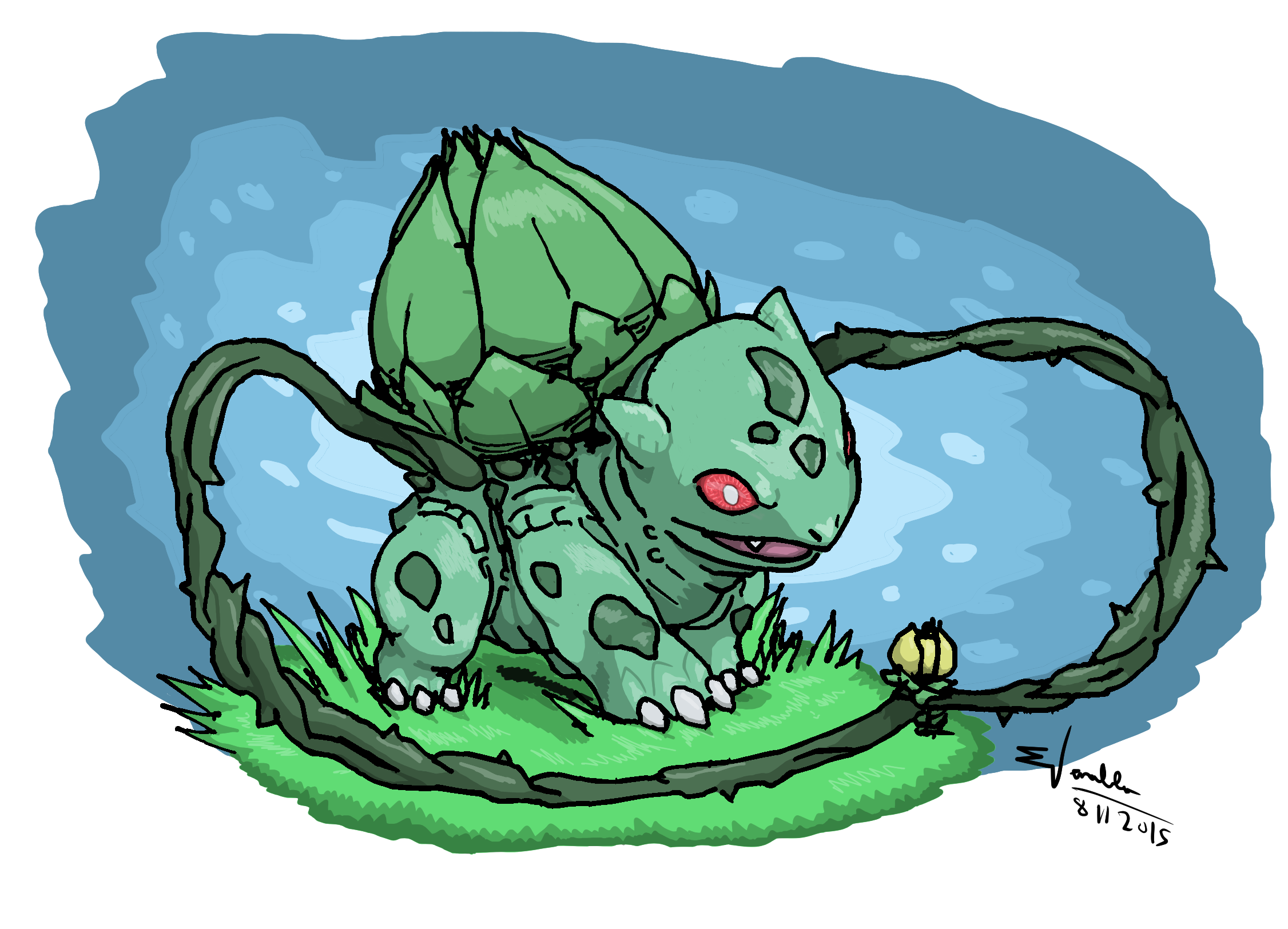 Bulbasaur Shiny 001 by WingedWolfLover55 on DeviantArt