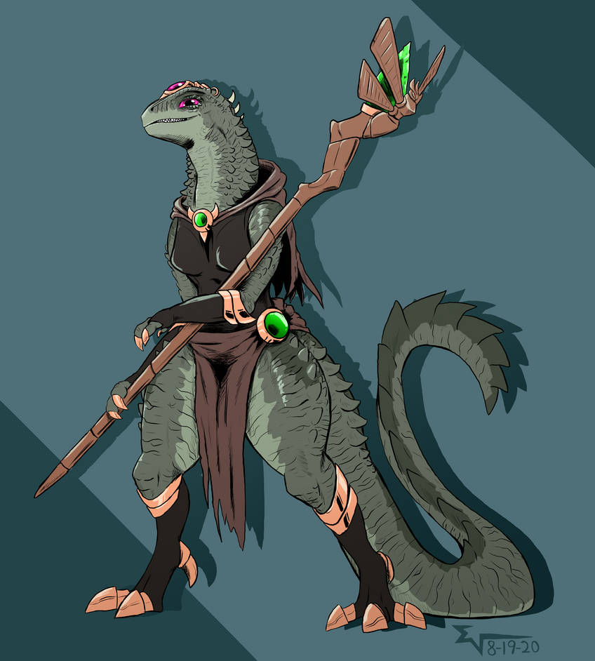 Mizard Unnamed Wizard Design - Lizard Wizard by EV-ARTWORK on DeviantArt