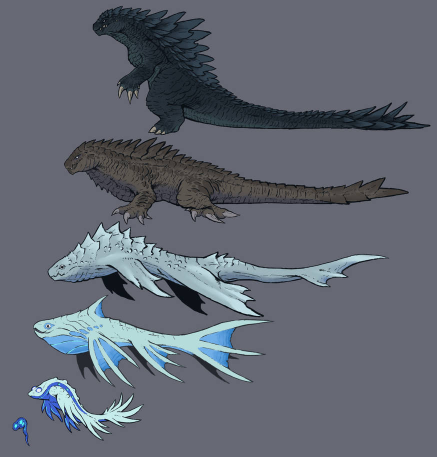 Godzilla Life Life Cycle of Godzilla by EV-ARTWORK on DeviantArt