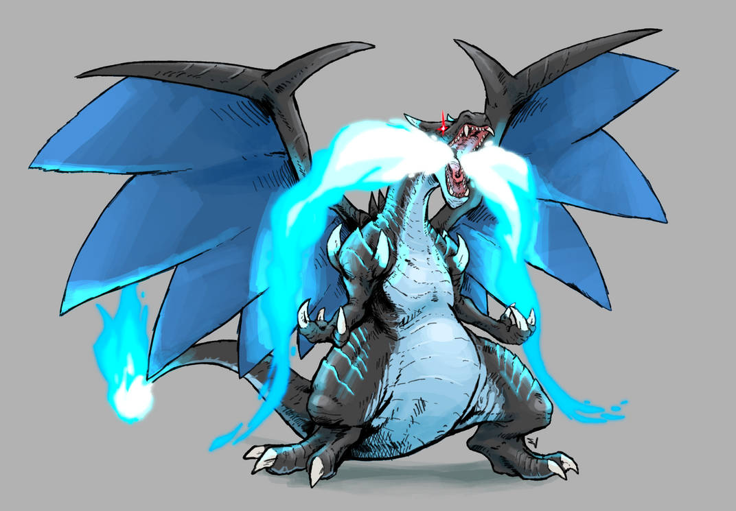 Level Charizard Pokemon - Mega Charizard X by EV-ARTWORK on DeviantArt