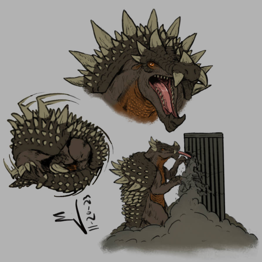 Anguirus - Bonus by EV-ARTWORK on DeviantArt