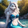 Mermaid wolf girl